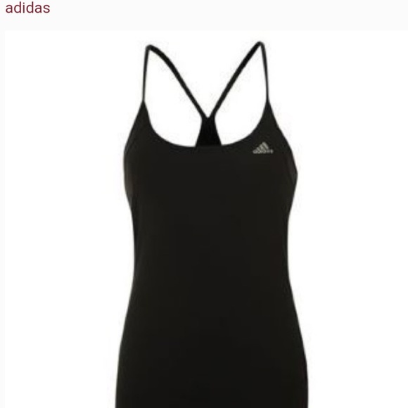 adidas Tops - Adidas Black Racerback Work Out Tank sz Large